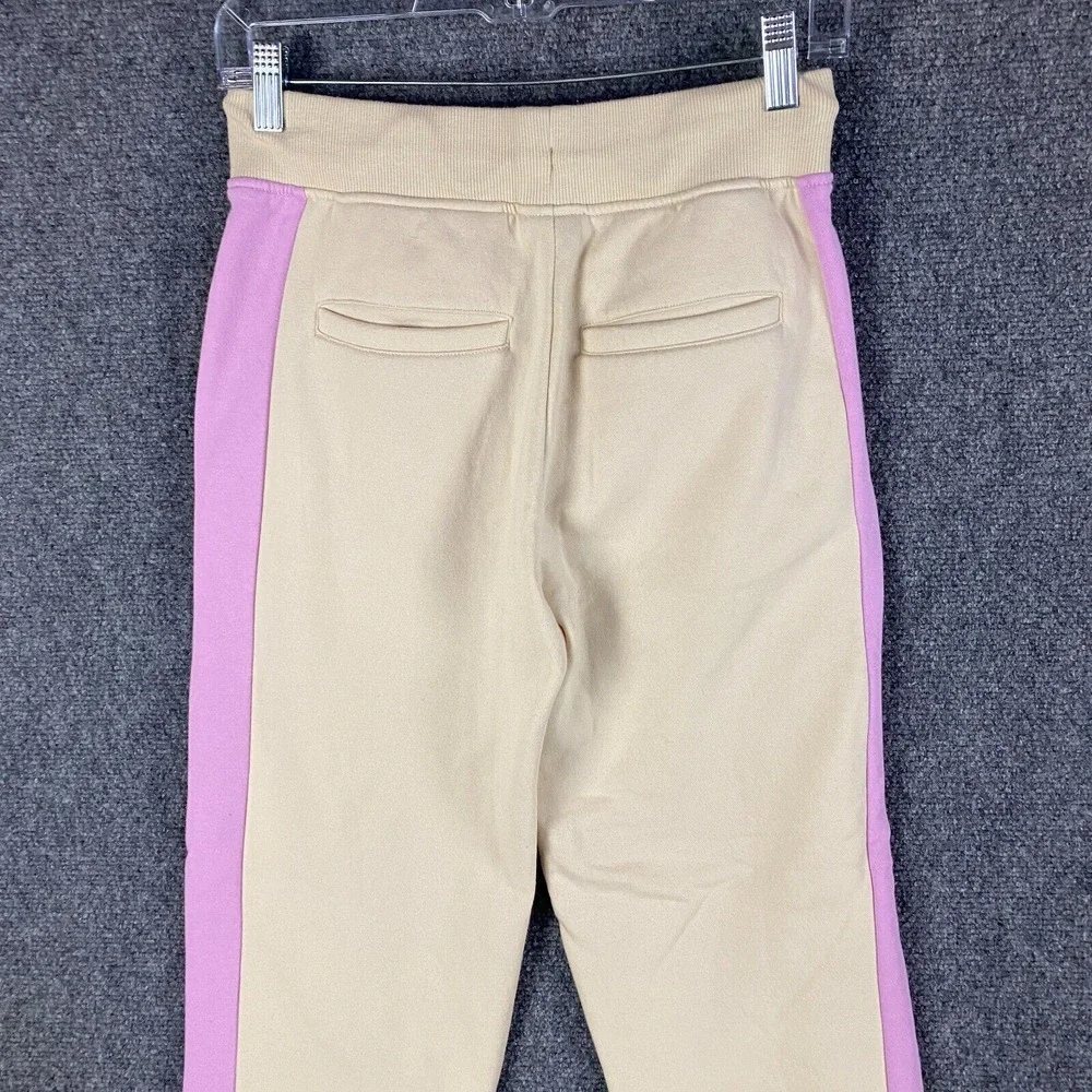 Lego Sweatpants Women's XS Beige Drawstring Elastic Waist Casual Cotton Blend - Picture 8 of 10
